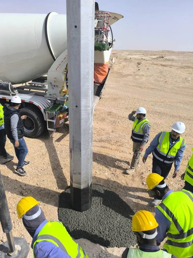 Concrete foundations for line poles